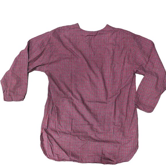 Winnie The Pooh Eeyore Red Plaid Flannel SleepNight Gown Size M - Picture 2 of 5